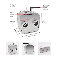 Kit de plafonnier LED RVBW 32W à double trou avec fibres optiques scintillantes, contrôle par application, intensité variable, certifié CE, garantie 1 an