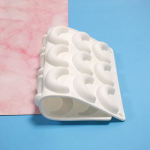18 Cavity Moon <b>Silicone</b> Ice Lattice Mold Same Design Kitchen Baking Utensils Cake <b>Tools</b> Candy Tray Soap Mold Tray Resin Mold - Product Image 4