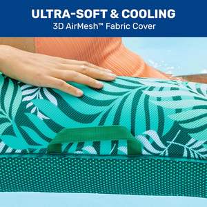 Flotador Inflable Premium para Piscina con Reposacabezas, Tela Ultra Suave y Refrescante, Tumbona Ajustable para Adultos - Product Image 3