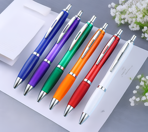 Offre Spéciale OEM coloré personnalisé stylo à bille en plastique stylo cadeau Logo personnalisé mariage anniversaire publicité stylo à bille - Product Image 1