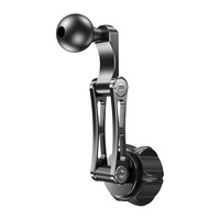 Support de téléphone portable pliable et réglable avec tige d'extension, base à rotule de 17 mm, accessoires, installation rapide par clip sur grille d'aération