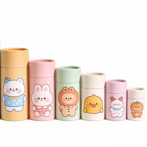 Custom Cartoon Printed Cylindrical Paper Tube Eco Friendly Packaging for Children Gifts and Stationery - Product Image 5