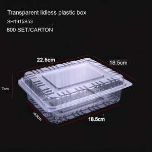 Boîtes à biscuits en plastique PET <span class=keywords><strong>de</strong></span> qualité alimentaire personnalisées, contenants d'emballage transparents rectangulaires <span class=keywords><strong>pour</strong></span> logo et taille personnalisés - Product Image 5