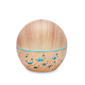 Humidificador Redondo con Acabado Madera YX-021Y, 100x97mm, Difusor de Aroma con Luz Nocturna, Alimentado por USB, para Uso Doméstico - Product Image 4