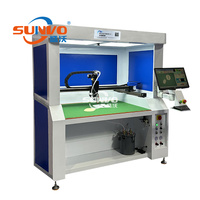 Machine de pulvérisation d'adhésif visuel fixe entièrement automatique Machine de pulvérisation de colle thermofusible pour boîte à chaussures et sacs