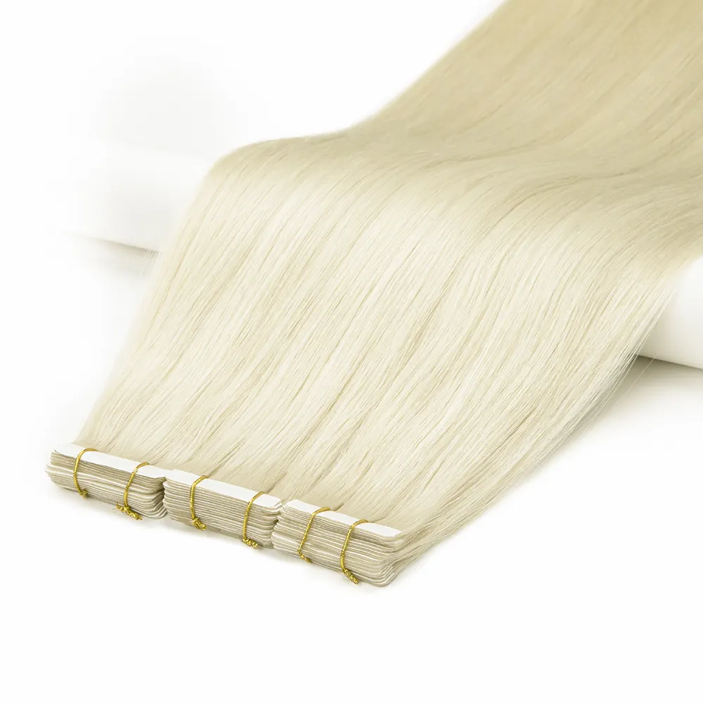 Grote Voorraad Top Kwaliteit Menselijk Tape Remy Haar Dubbele Getrokken Tape Hair Extensions