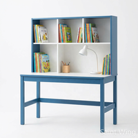 Bureau d'étude ergonomique en métal pour enfants, réglable en hauteur avec 3 moteurs, plateau inclinable, étagère, rose, bleu, école
