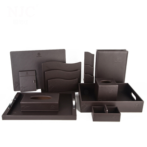 Customized logo Vintage Plywood Leather Nordic Magneted Tissue Box Luxury 5star <strong>Hotel</strong> Tissue Box Organizer for Marriot <strong>Hotel</strong> - Product Image 6