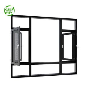 Customized Color Durable Coating <strong>Aluminium</strong> Swing Aluminum <strong>Casement</strong> <strong>windows</strong> with Germany <strong>Import</strong> Handle and Latch - Product Image 1
