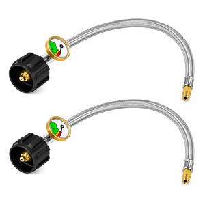 Conector Flexible Personalizado, Adaptador de Propano, Tubería de Extensión de Gas, Suministro de <span class=keywords><strong>Agua</strong></span> a Alta Presión, Manguera Trenzada de Acero Inoxidable 304 316 - Product Image 2