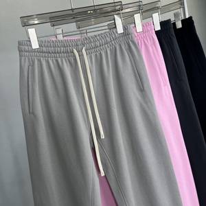 Pantaloni della tuta a forma di Jogging con lavaggio acido francese pantaloni della tuta a zampa di spugna con logo pantaloni della tuta di <span class=keywords><strong>cotone</strong></span> pantaloni da <span class=keywords><strong>uomo</strong></span> - Product Image 3