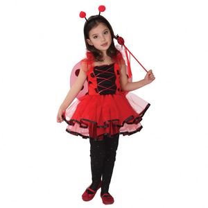 Disfraz de Halloween para Niños, Disfraz de Animal, Ropa para Actuaciones, Vestido de Mariquita con Puntos para Niñas, 4ourcostumes - Product Image 1