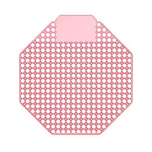 Nouveau design : Écrans de urinoir désodorisants en plastique EVA, forme hexagonale, avec support de parfum et logo de marque, pour toilettes et salles de bain - Product Image 4