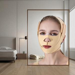 Khuôn Mặt Đường Cong V-Hình Khuôn Mặt Điêu Khắc Khuôn Mặt Vỏ Bọc Mặt Tráng Faja Mặt Mặt Nâng Vành Đai - Product Image 4