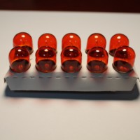 Bombillas de Automóvil de Calidad, Color Ámbar, para Posición y Estacionamiento, Indicador de 24V, Freno R5W, Niebla, Reversa, Bombillas para Camiones con Base Metálica BA15S