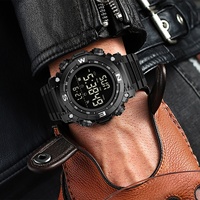 Reloj Deportivo Digital de Plástico para Hombre 2024, Luminoso, Resistente al Agua, con Cronómetro y Alarma, Venta al Por Mayor, Nuevo y Moderno