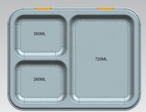 Contenitore per Pranzo in Acciaio Inox 2025 Personalizzato per Bambini e Adulti, 3 Scomparti, Senza BPA, Ermetico, Ecologico, Durevole, Adatto al Congelatore - Product Image 3