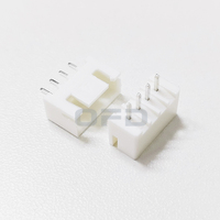 Conector XH2.54 de 4 pines macho recto para PCB, blanco, paso de 2.54mm XH para PCB