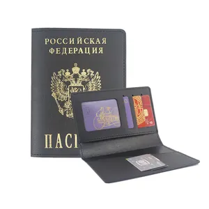 Altın damgalama pasaport tutucu deri toptan pasaport kapağı pasaport cüzdanı