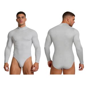 Traje Deportivo de una Pieza para Hombre, Color Sólido, Leotardo, Mono, Ropa Deportiva para Yoga, Gimnasio, Uso Diario, Informal - Product Image 2
