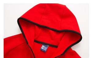 Logotipo personalizado 380gsm Canvas Windbreaker Thin Stand Collar Zip-Up Basic Casual Company Uniform Hood for Winter Front Logo Position - Product Image 4