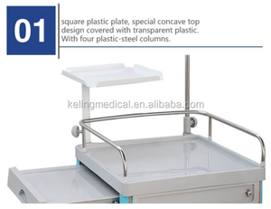 Super qualité soins infirmiers abs <span class=keywords><strong>chariot</strong></span> médical <span class=keywords><strong>d</strong></span>'urgence avec <span class=keywords><strong>d</strong></span>'injection pôle - Product Image 5