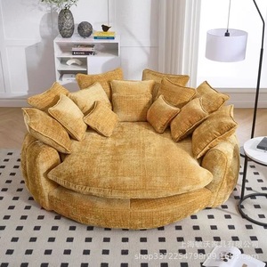 Italian Fabric Flannel Cover One Seat Lazy <b>Bed</b> Chair Modern Simplicity Design Sponge Removable Washable Shape Living Room - Product Image 2