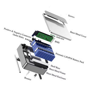 Batería de iones de litio Lifepo4 recargable de 48 V, 100 Ah, 200 Ah, 10 kWh para el hogar, híbrida, montada en la pared - Product Image 2