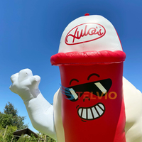 Modèle de nourriture de saucisse gonflable géant de ballon de dessin animé de hot-dog gonflable de 10 pieds pour la publicité extérieure de restauration rapide