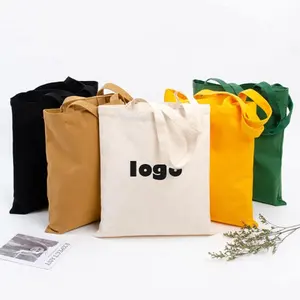 Borsa per la spesa in tela di cotone organico riciclata riciclata con Logo personalizzato Eco Friendly con stampa con Logo personalizzato