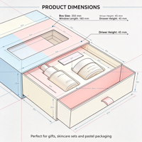 Boîte cadeau en papier personnalisée pour emballage de crème cosmétique et soins de la peau