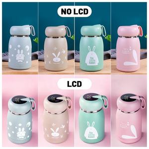 320ml lindo Mini dibujos animados caliente Led botella de agua de acero inoxidable termo taza térmica para niños niño niña - Product Image 4