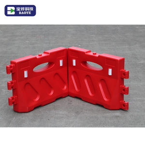Baoye HDPE barriera di sicurezza stradale in plastica per traffico stradale giallo produttore di barriere stradali - Product Image 6