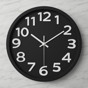 <span class=keywords><strong>Reloj</strong></span> de Pared Moderno de Cuarzo Huayang de 30 cm con Números en Relieve 3D y Manecillas Metálicas Silencioso para Decoración de Sala de Estar y Dormitorio - Product Image 3