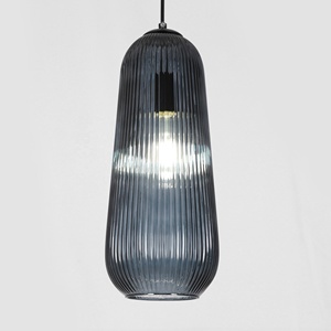 Luminaire suspendu simple de style minimaliste avec <span class=keywords><strong>abat</strong></span>-<span class=keywords><strong>jour</strong></span> en verre artistique E27, adapté à l'éclairage de cuisine, de bar et de café - Product Image 6