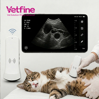Échographe vétérinaire portable sans fil, appareil d'échographie de poche pour diagnostic clinique en milieu hospitalier