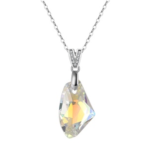 <span class=keywords><strong>Collana</strong></span> con Pendente RINNTIN SWN28 in Argento Sterling 925 con Cristallo Austriaco Naturale Sfaccettato Lucido a Forma Irregolare Galattica - Product Image 1