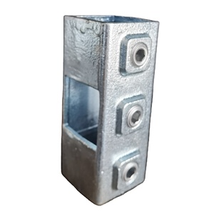 40x40mm doble capa galvanizada A176F <span class=keywords><strong>DM</strong></span> hierro fundido maleable abrazadera de llave estructural conector de tubo cuadrado accesorios de tubería-1 pieza - Product Image 6