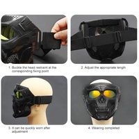 Masques de moto, lunettes de protection contre le vent et les UV, casques de sport pour le cyclisme en plein air, lunettes tactiques pour la conduite
