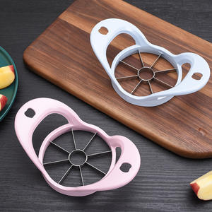 Coupe-pommes créatif en acier inoxydable, trancheuse à fruits manuelle, diviseur, évideur en PP pour usage domestique en cuisine, outils métalliques pour légumes - Product Image 2