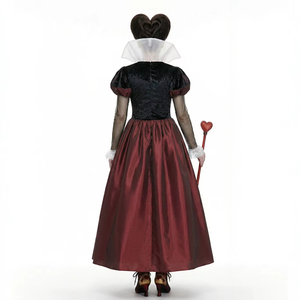 European and American Halloween Cosplay <strong>Red</strong> Heart Princess <strong>Queen</strong> Alice's Adventures in Wonderland Poker <strong>Red</strong> Peach <strong>Queen</strong> Dress - Product Image 5