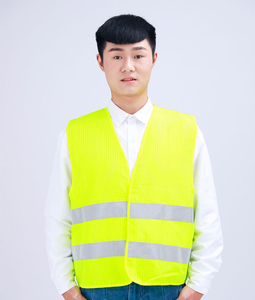 Bán Buôn Vàng Dệt Kim An Toàn Vest Với Biểu Tượng Tùy Chỉnh Không Thấm Nước Xây Dựng Phản Quang Sọc Tùy Chỉnh Hỗ Trợ - Product Image 4