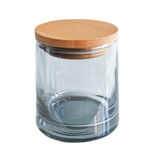 Tùy Chỉnh óng Ánh 270Ml Rỗng Sang Trọng Nến Thủy Tinh Lọ Cho Nến Nến Container Với Nắp Bằng Gỗ - Product Image 6