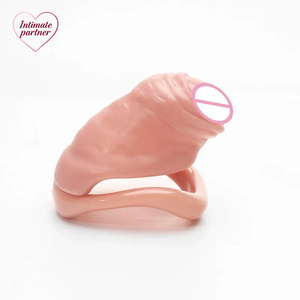 男性用リアルな偽装ウルトラCBコックケージペニス貞操隠しロック。ペニス拘束禁欲不倫防止大人用セックストイ - Product Image 5