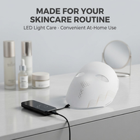 Masque de beauté en silicone avancé doté de sources lumineuses LED infrarouges et visibles 850nm 1072nm