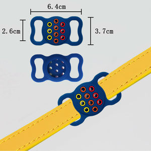 HUANLONG silicona para Apple Airtags Color sólido impermeable soporte para Collar de perro mascota gato Anti-lost Tracker funda protectora - Product Image 4