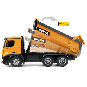 Huina 1573 Mini <span class=keywords><strong>Camion</strong></span> Ribaltabile Telecomandato, Giocattolo Monster Truck a Retrocarica, Piccolo Escavatore <span class=keywords><strong>RC</strong></span> in Metallo - Product Image 5