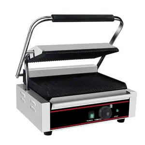 2200W Roestvrij Staal Gietijzer Sandwich Panini Contact Grill Maker