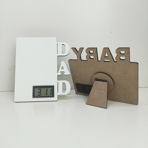 Đồng Hồ LCD Kỹ Thuật Số Trống, Đồng Hồ Máy Tính Để Bàn Thăng Hoa, Đồng Hồ Bảng Ảnh Bằng Gỗ Quà Tặng Cá Nhân - Product Image 3