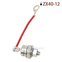 Redresseur à diodes ZX40-12 avec câble 40A 1200V Diode ZX4012 avec fil positif/négatif